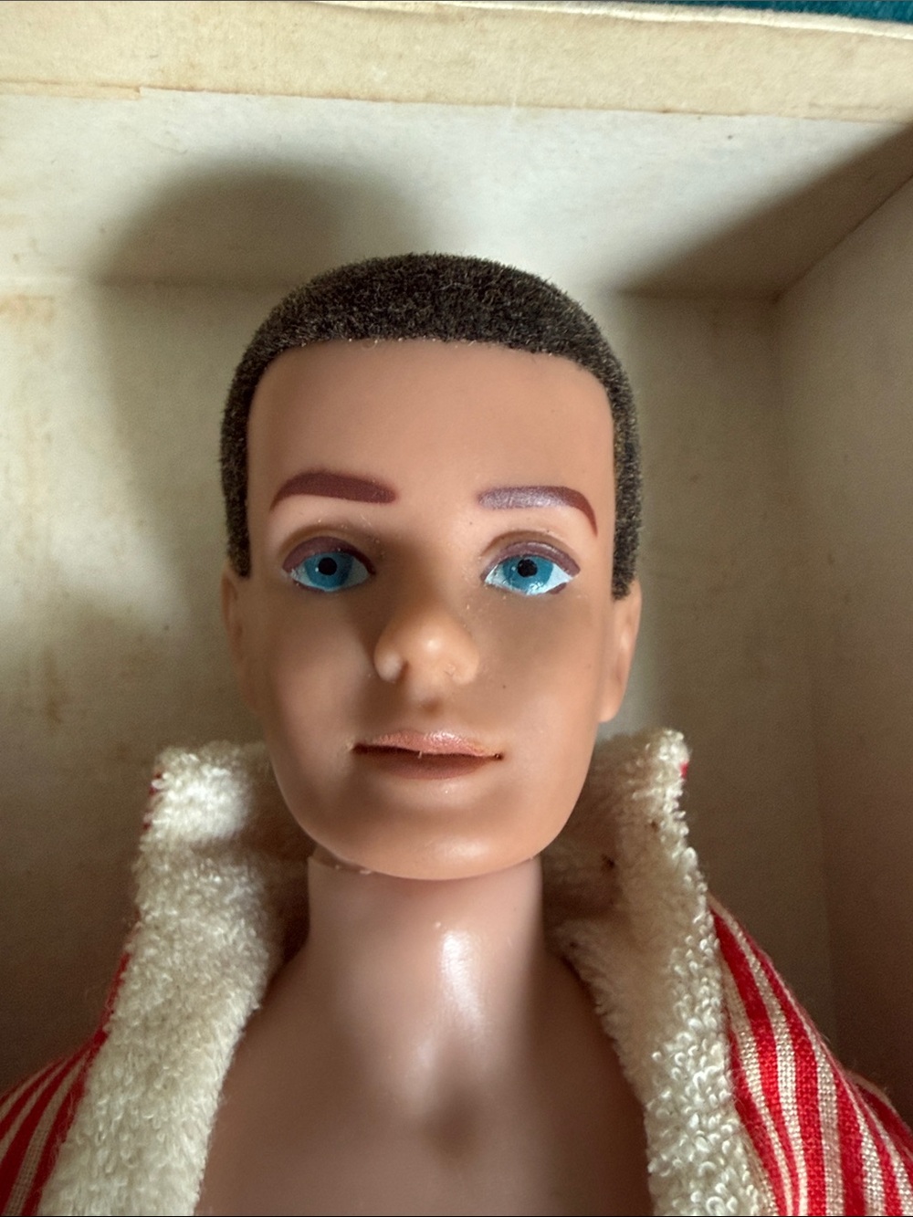 Mattel 1960s Ken Doll with Red Striped Jacket & Red Swim Briefs - Picture 9 of 9